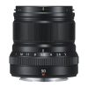 Fujinon XF50mm F2 R WR Schwarz Objektiv auf weißem Hintergrund.